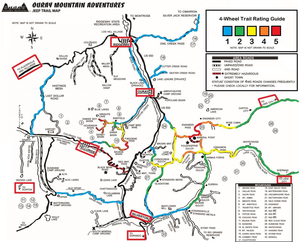 Ouray Off-Road Trails & Passes | Imogene Pass, Black Bear Pass, Bear ...